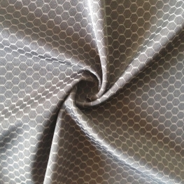 latest warp knitted 85/15 nylon spandex jacquard knitted hexagonal mesh fabric for sportswear swimwear 